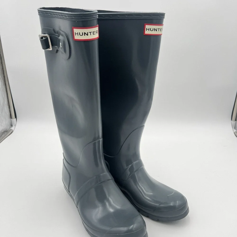 Hunter Original Tall Womens Size 5 Navy Classic Outdoor Waterproof Rain Boots